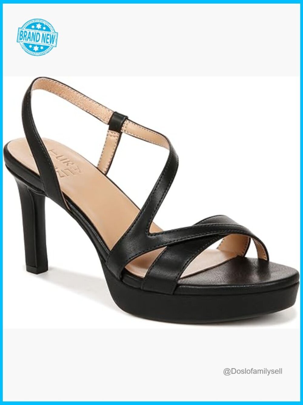 Strappy Platform Heeled Sandals Dressy Event Slingback Stiletto Heels
